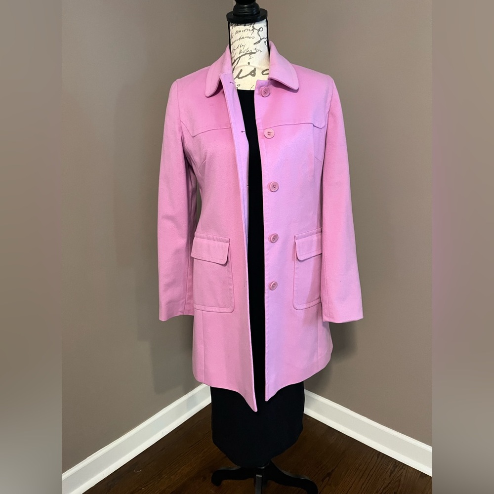 Ann Taylor LOFT Pink Overcoat, size M